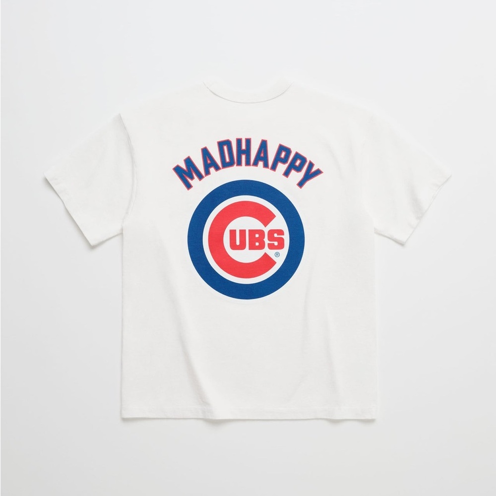 MadHappy Chicago Cubs Printed Heavyweight T-Shirt, NWT, Size XS - Picture 3 of 8